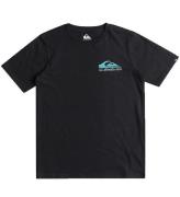 Quiksilver T-shirt - Omni Wave - Sort m. BlÃ¥