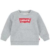 Levis Sweatshirt - GrÃ¥meleret/RÃ¸d m. Logo