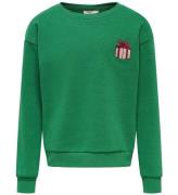 Kids Only Sweatshirt - KogYda - Xmas Life - Green Jacket/Present