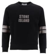 Stone Island Sweatshirt - Sort m. Refleks