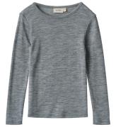 Wheat Bluse - Uld - Alfie - Melange Grey