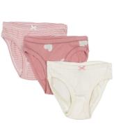 Petit Bateau Trusser - 3-pak - Rosa/Beige