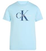 Calvin Klein T-shirt - Ck Monogram - Ozone Blue