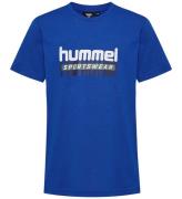 Hummel T-Shirt - hmlTukas - Blue Lolite m. Print