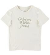 Calvin Klein T-shirt - Handweiting Logo - Turtledove