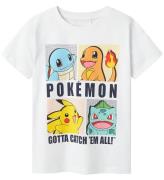 Name It T-Shirt - Noos - NkmDazz Pokemon - Bright White m. Print