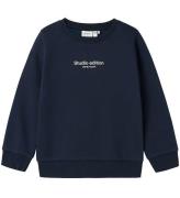 Name It Sweatshirt - NmmBrody - Navy Blazer m. Hvid