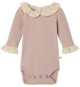 Lil' Atelier Body L/Æ - Rib - NbfTrine - Shadow Gray m. Flæser