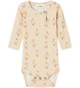 Lil' Atelier Body L/Æ - Rib - NbfGavo - Sand Dollar m. Print