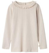 Lil' Atelier Bluse - NmfRachel - Gray Morn m. HulmÃ¸nster