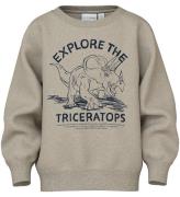 Name It Sweatshirt - NmmVion - Pure Cashmere/Triceratops