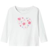 Name It Bluse - NmfViolet - Bright White/Flowers