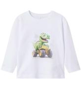 Name It Bluse - NmmVoto - Bright White/Race Dino