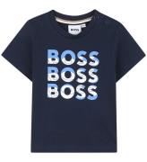 BOSS T-shirt - Navy m. Print