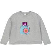 Freds World Sweatshirt - Hello Snap - GrÃ¥meleret