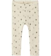 Name It Leggings - Rib - NbmKaboon - Peyote Melange m. Luftballo