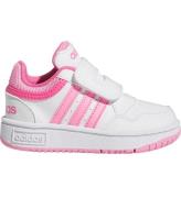 adidas performance Sko - Hoops 3.0 CF I - Hvid/Rosa