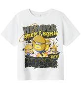 Name It T-shirt - Minnions - NkmOby - Bright White m. Print