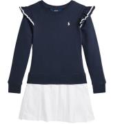 Polo Ralph Lauren Sweatkjole - Navy/Hvid