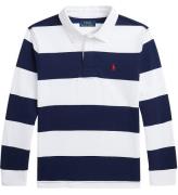 Polo Ralph Lauren Polobluse - C Core - Navy/Hvidstribet