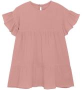 Huttelihut Kjole - Musselin - Ash Rose