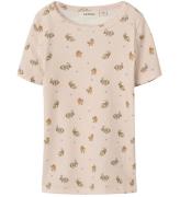 Lil' Atelier T-shirt - Rib - NmfLavo - AOP - Morganite