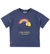 Lacoste T-shirt - Violet m. Print