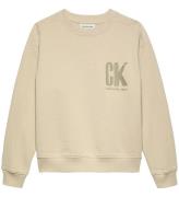 Calvin Klein Sweatshirt - Summer Backprint - Oyster Gray Grey