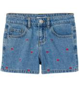 Name It Shorts - NkfBella - Noos - Medium Blue Denim/HEART EMBRO