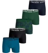 BjÃ¶rn Borg Boxershorts - 5-pak - Sort/GrÃ¸n/BlÃ¥