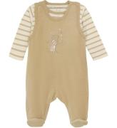 Fixoni Sparkedragt m. Body l/Ã¦ - Velour - Sesame