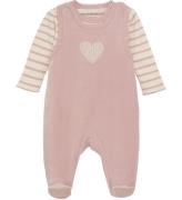 Fixoni Sparkedragt m. Body l/Ã¦ - Velour - Shadow Gray
