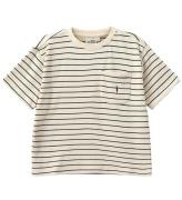 Sofie Schnoor T-Shirt - Antique White W. Blue