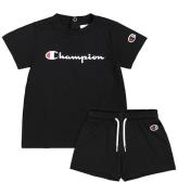 Champion SÃ¦t - T-shirt/Shorts - Sort
