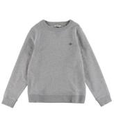 GANT Sweatshirt - Shield - GrÃ¥meleret