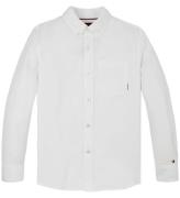 Tommy Hilfiger Skjorte - Hør - Linen Blend - Hvid