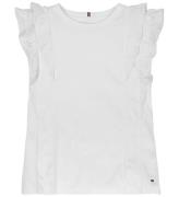 Tommy Hilfiger Top - Broderie Anglaise - Hvid