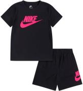 Nike Shortssæt - T-shirt/Shorts - Hyper Pink/Black