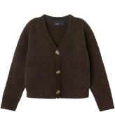 LMTD Cardigan - Strik - NlfNede - Chocolate Brown